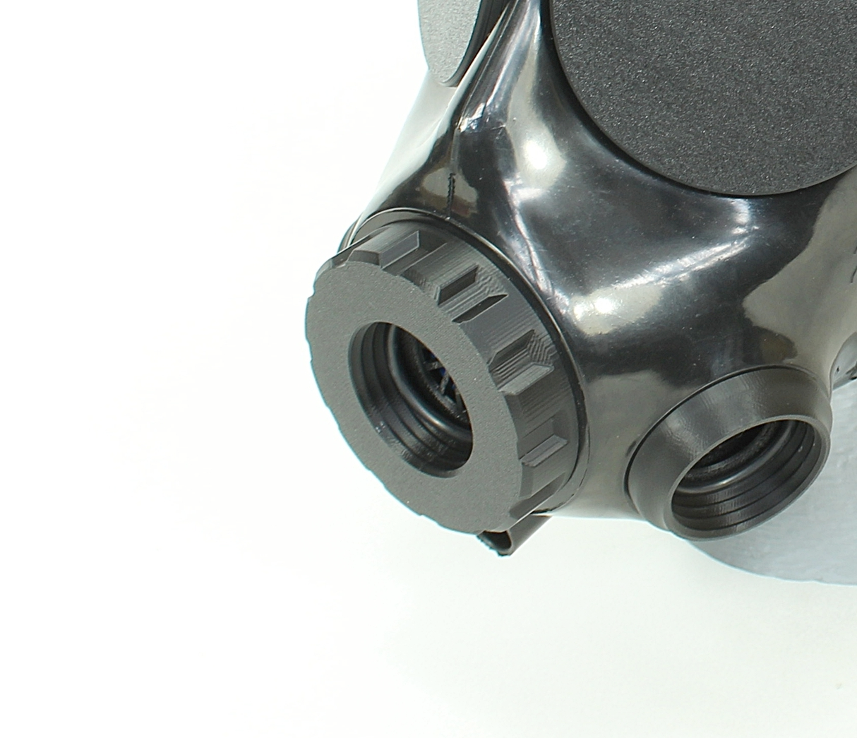 FM12 Gasmasken Frontadapter auf RD40 mit Ausatemventil Gasmaske