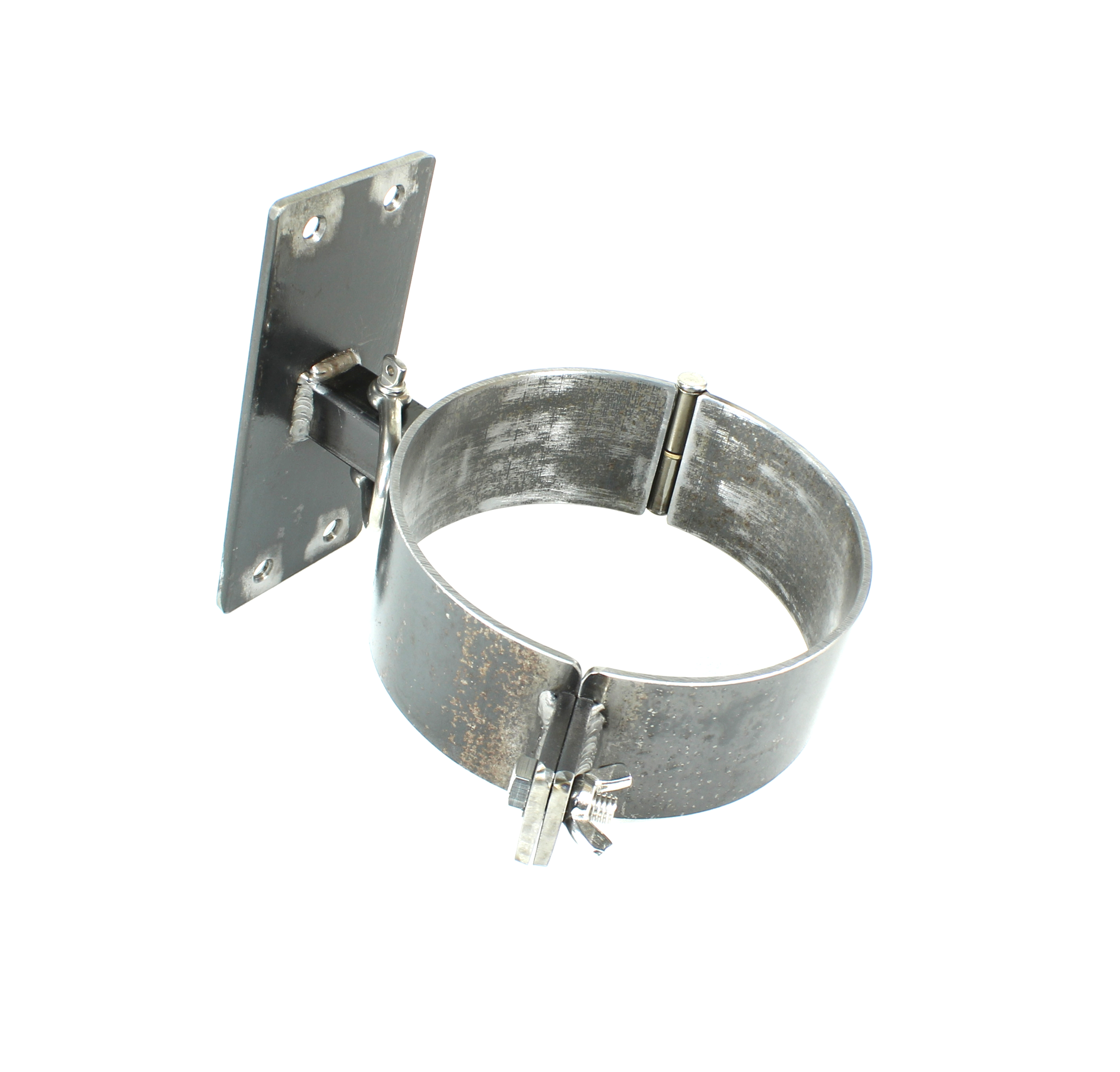 Halsfessel mit Wandhaltter Eisenfessel 134mm Fessel BDSM SM Mittelalter Bondage Knebel 