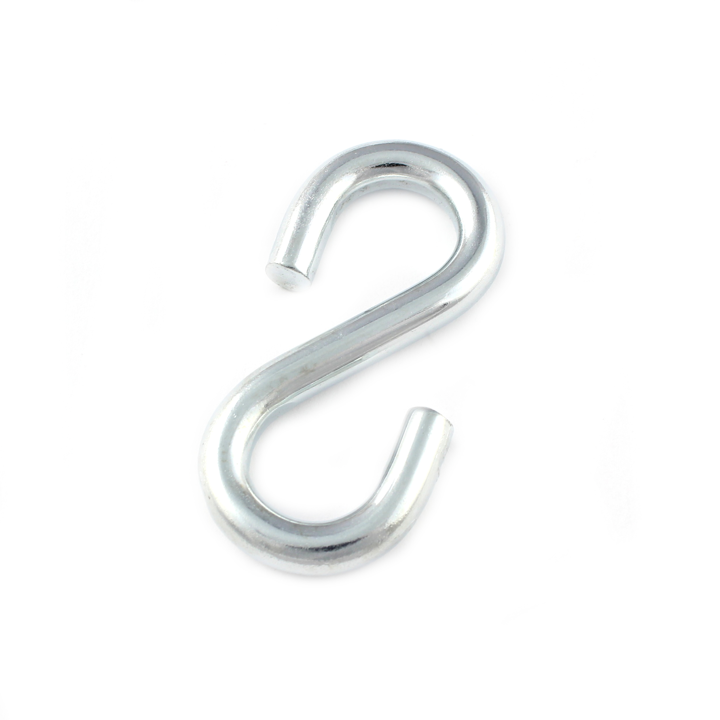 10 Stück S-Haken 36 x 4mm Stahl / Verzinkt Küchenhaken Metallhaken Haken S-Form