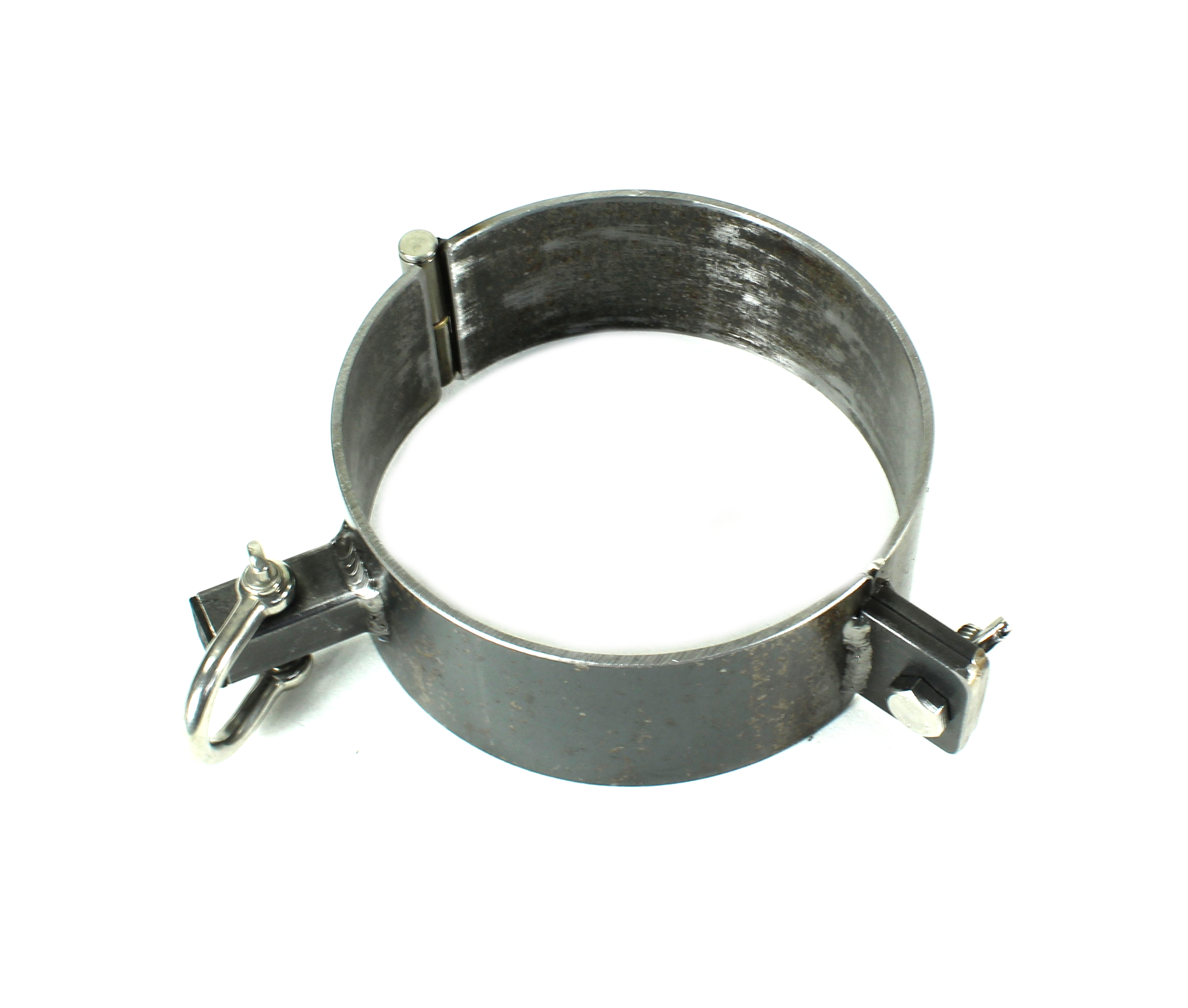 Halsfessel mit Wandhaltter Eisenfessel 134mm Fessel BDSM SM Mittelalter Bondage Knebel 