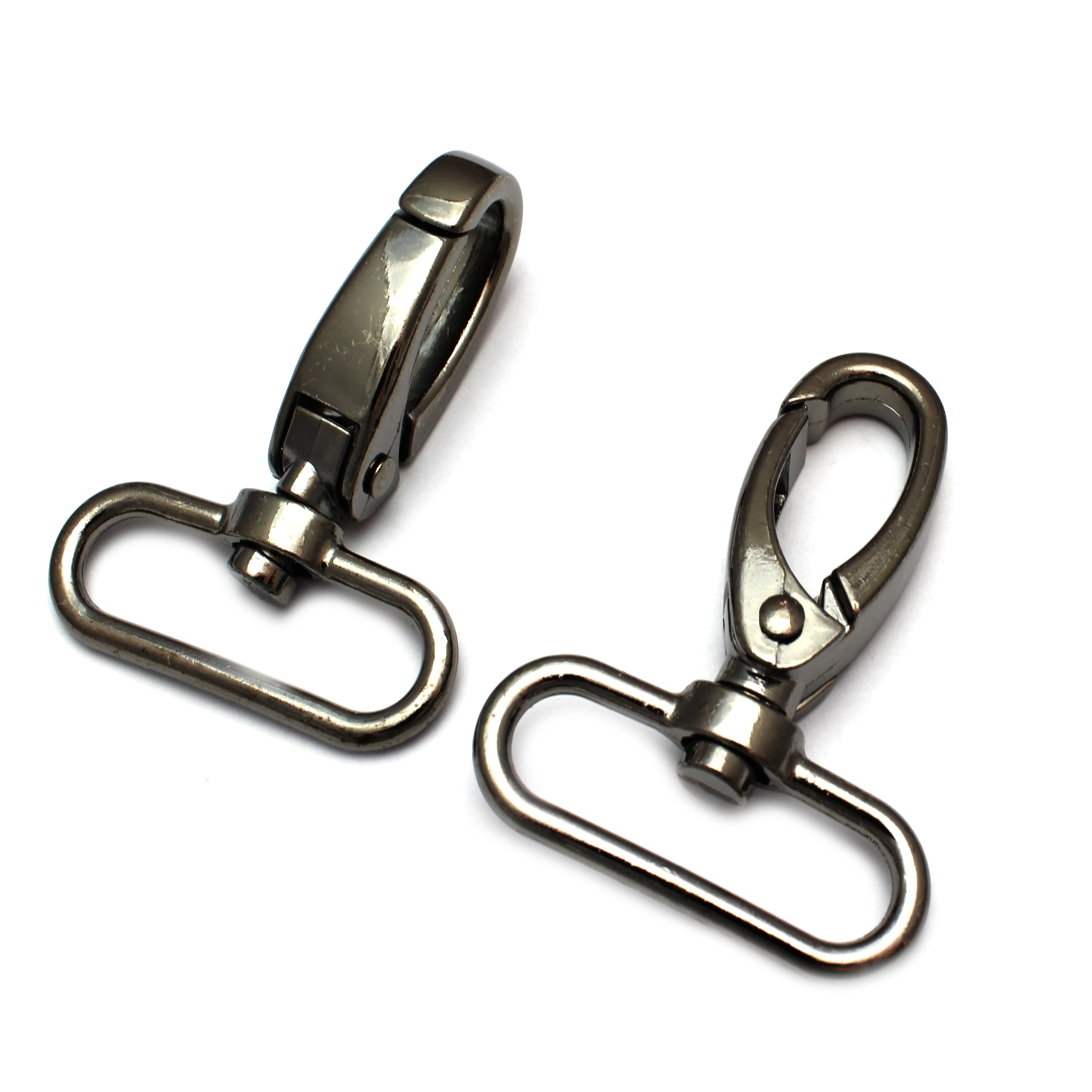 5 Schnapphaken mit Wirbel 61 x 46mm Gurtbreite 38mm Karabiner