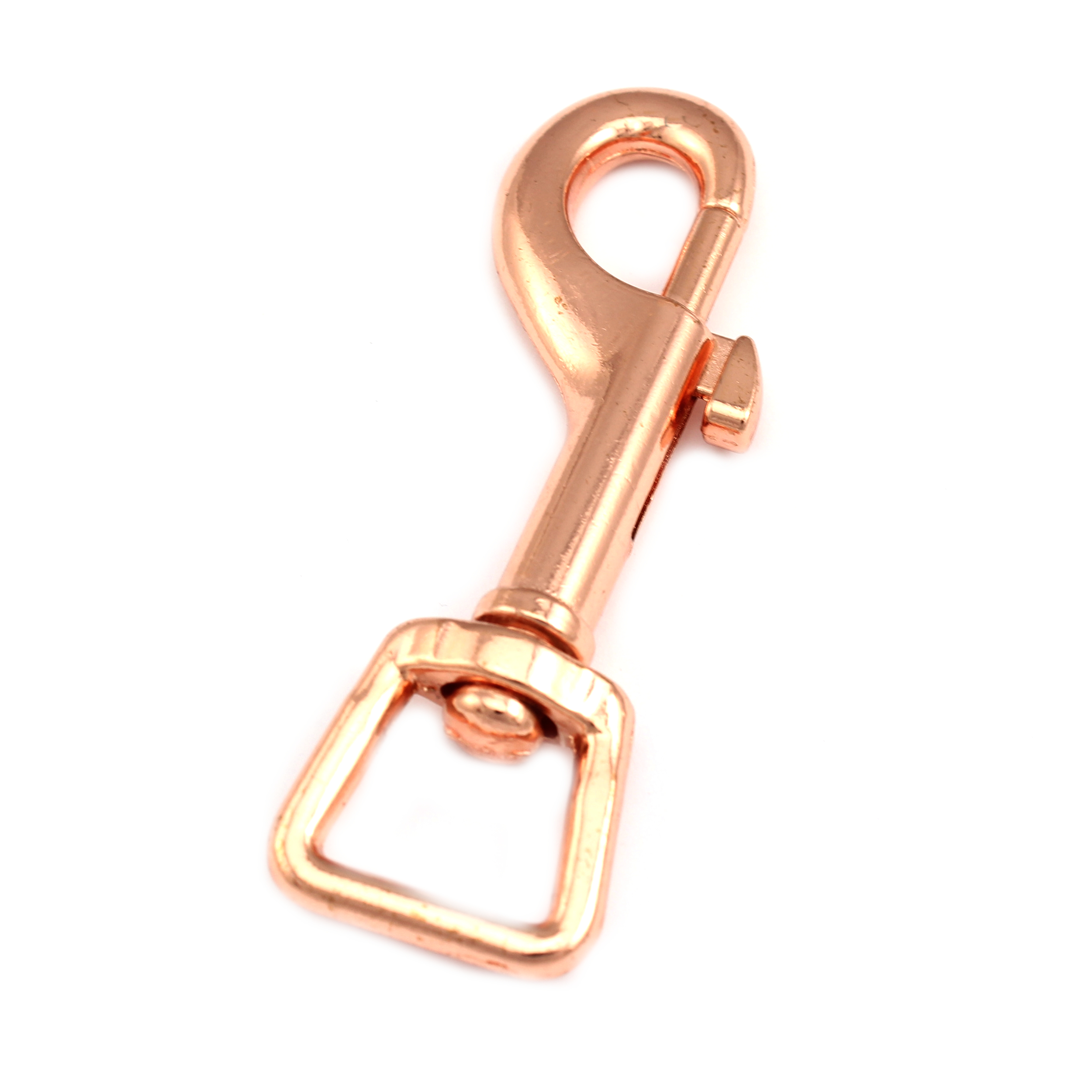 10 Karabinerhaken Rose 77 x 24mm mit Wirbel Gurt B 16mm Karabiner