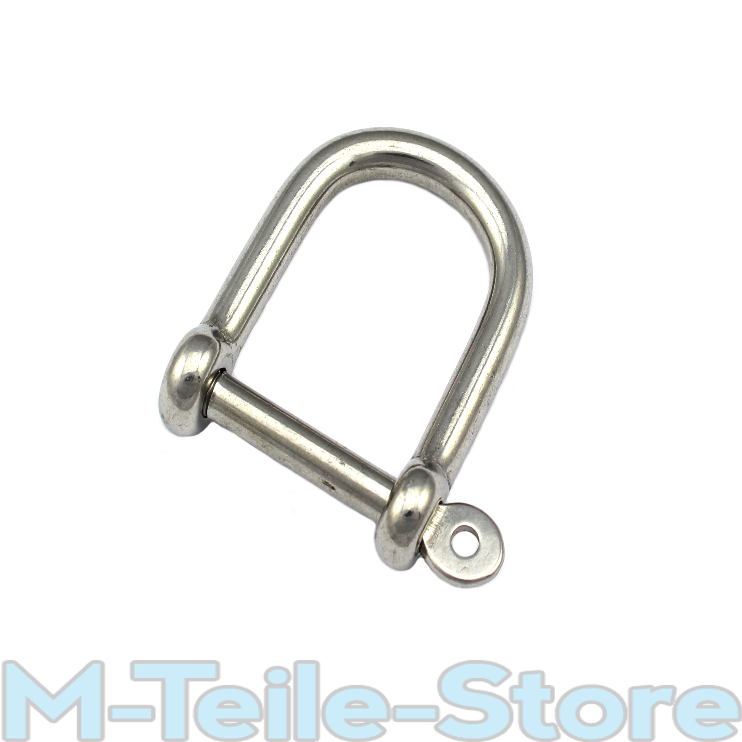 Schäkel 10mm Bolzen großer Öffnung Edelstahl A4 gerade Rundschäkel Verbinder