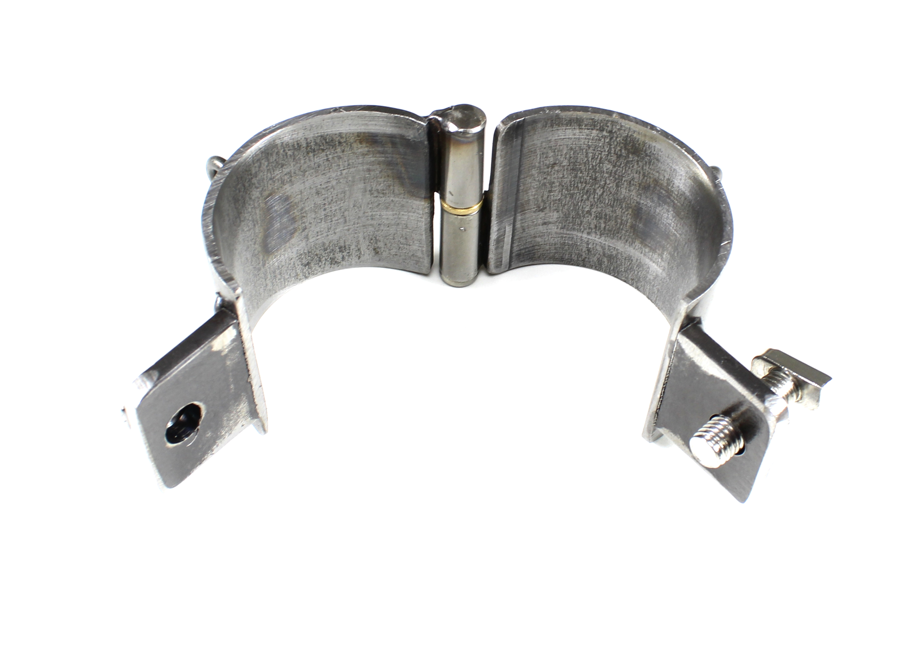 2er Set Eisenfesseln 71mm mit Kette Handfessel BDSM SM Fußfessel Fessel Mittelalter Bondage