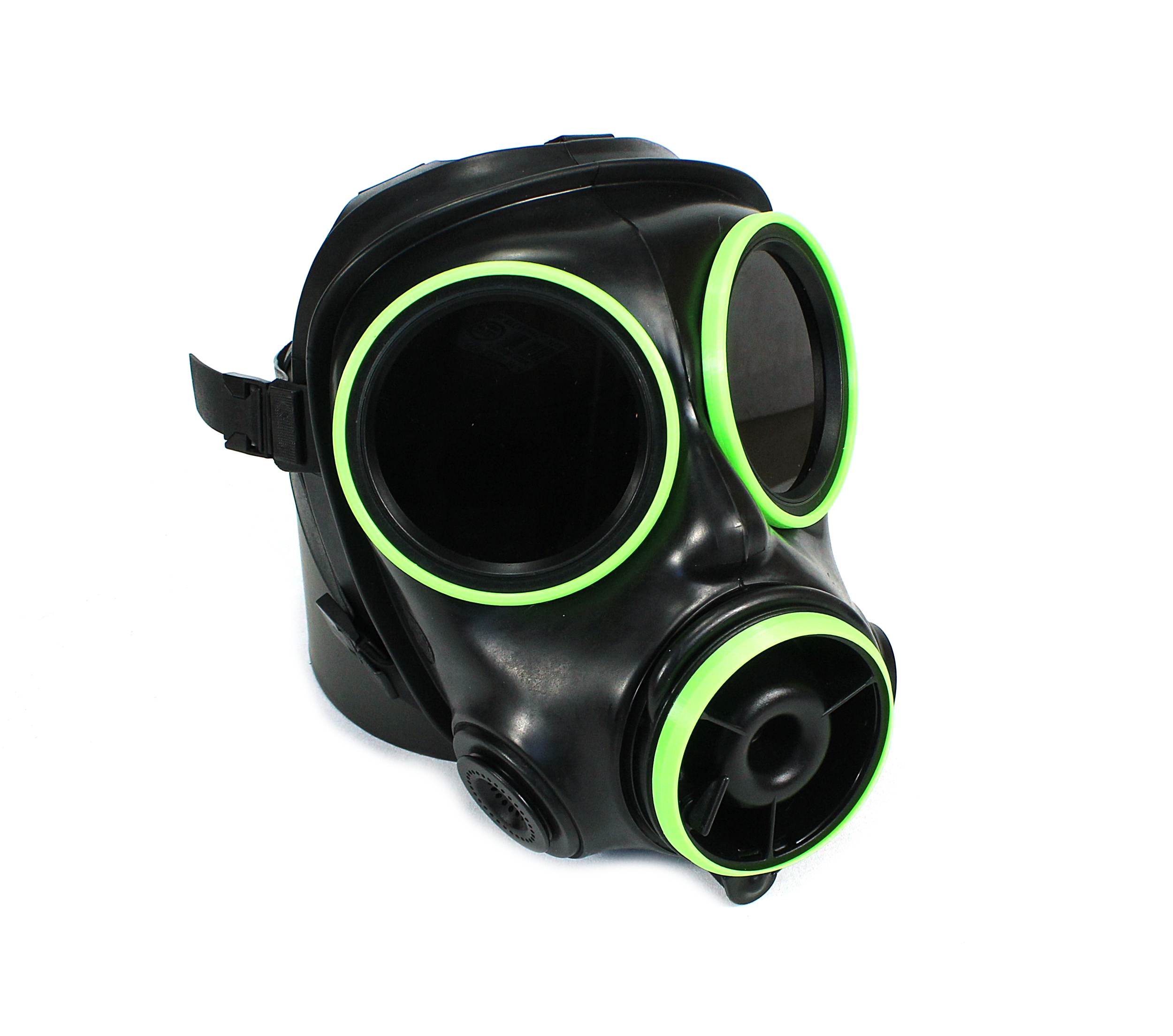 Color rings für S10 Gasmaske in Neongrün Außenringe Gasmaske Britische S10