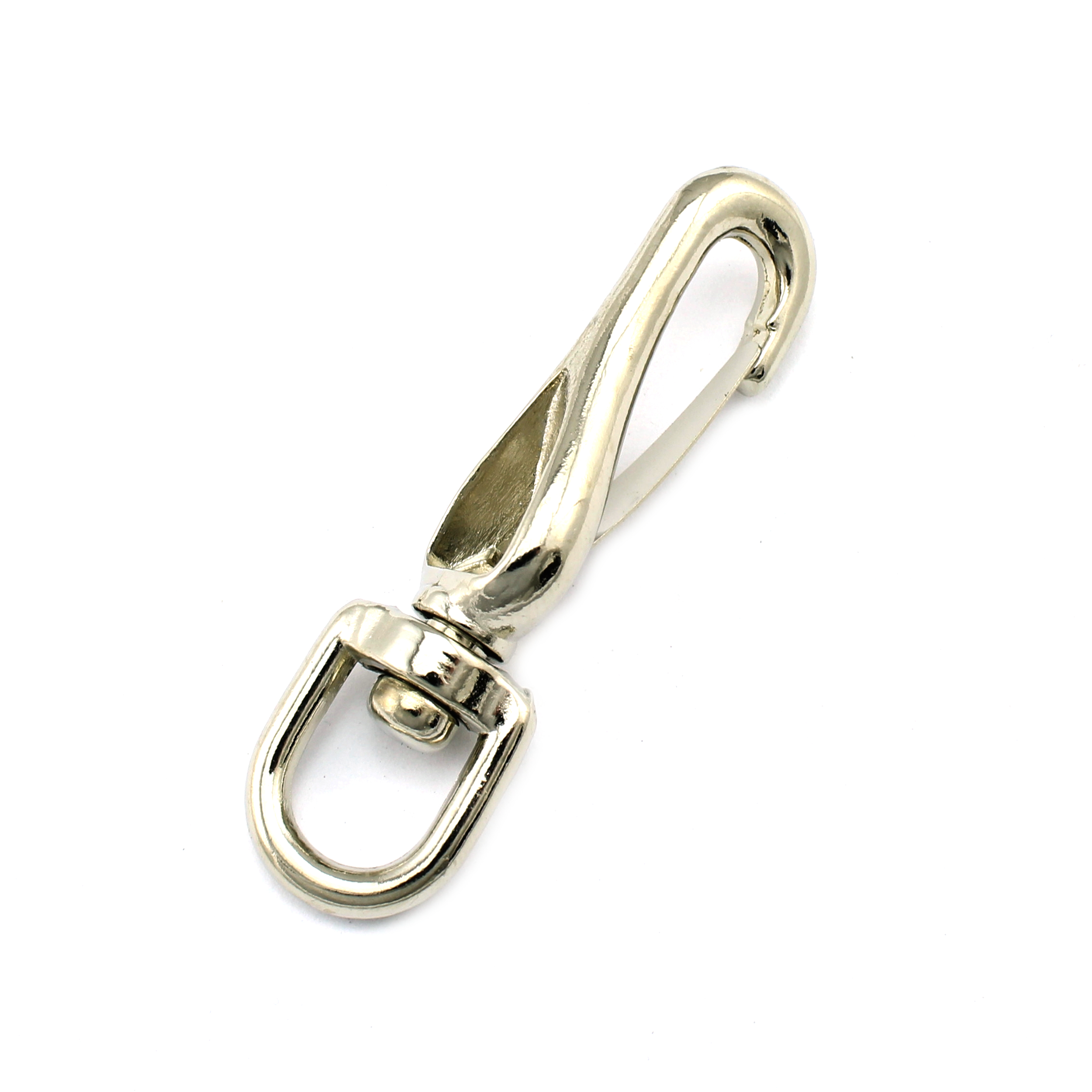 10 Karabinerhaken mit Wirbel 62 x 18mm Gurtb: 10mm Schnappkarabiner