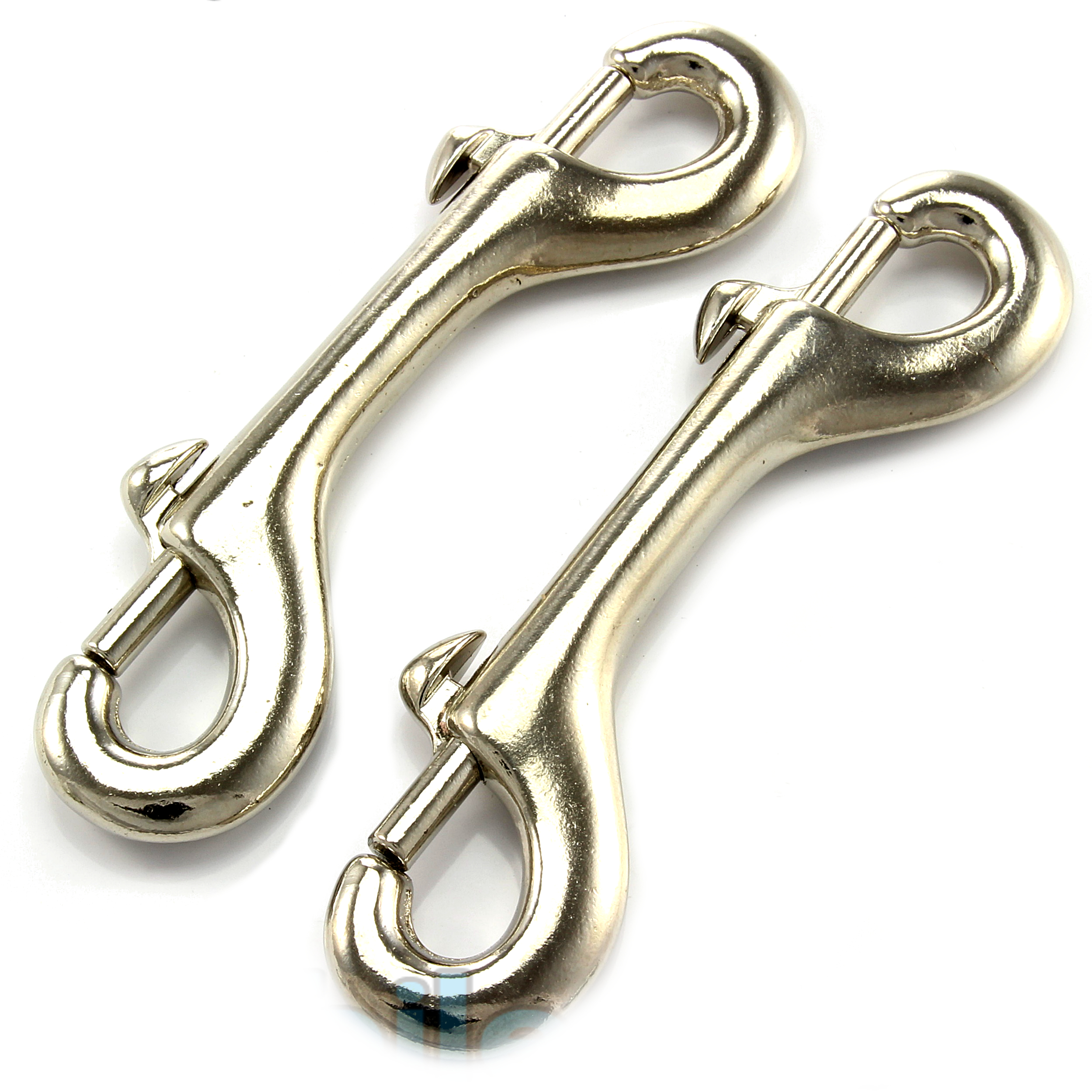 5 Doppelbolzenkarabiner 120 x 35mm vernickelt