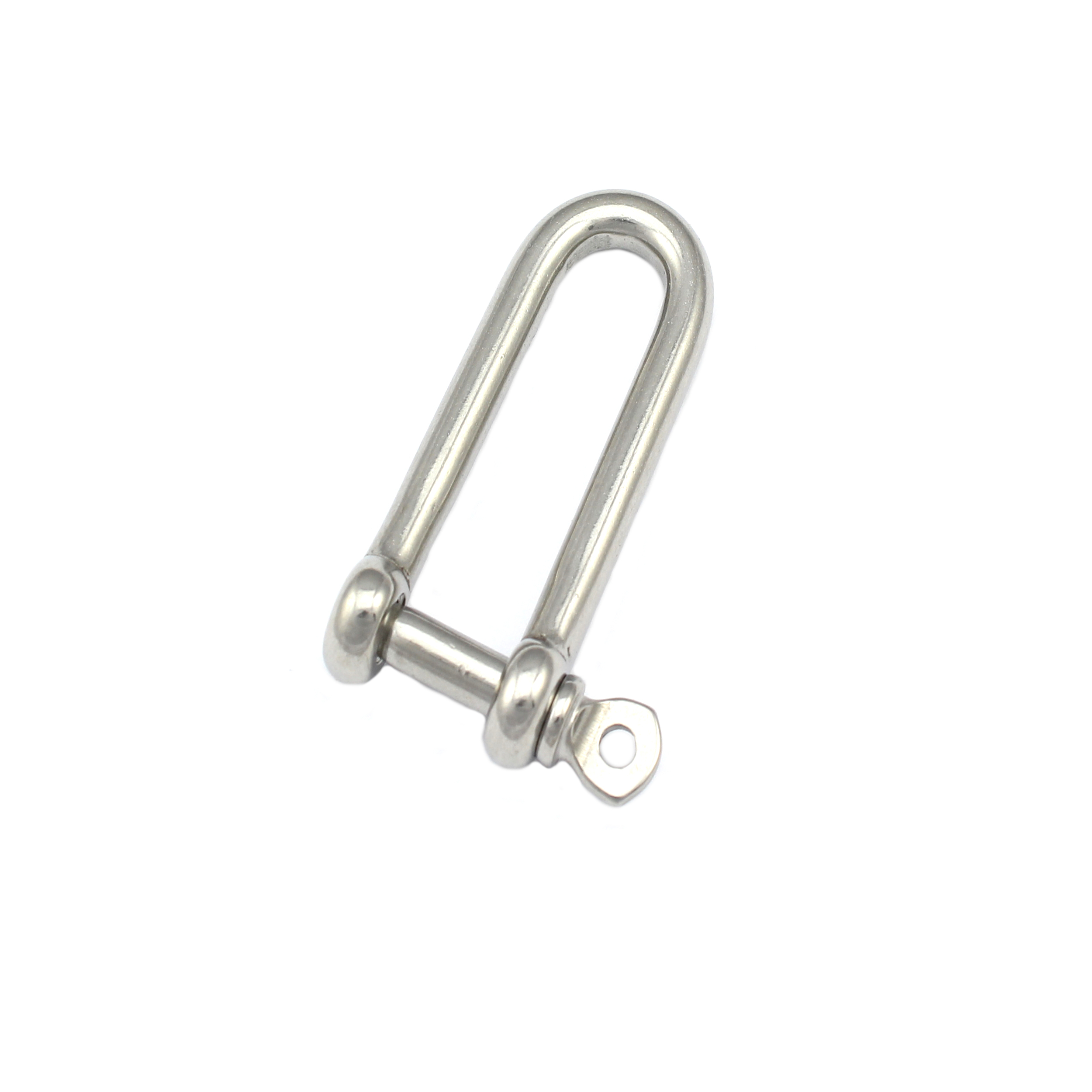 Schäkel lang 10mm Form D Edelstahl A4 gerade extra lang Rundschäkel Verbinder
