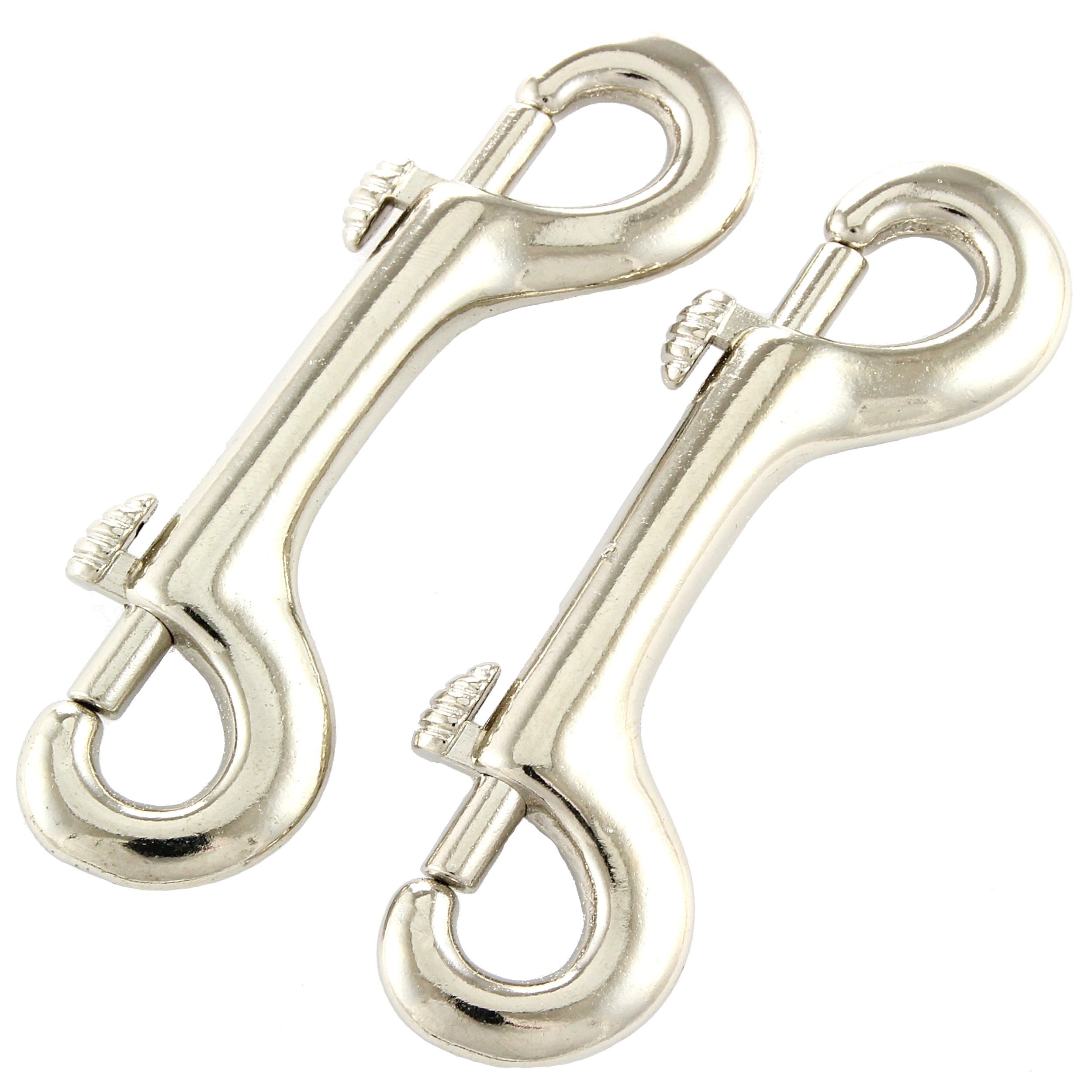 5 Doppelbolzenkarabiner 111 x 34mm vernickelt