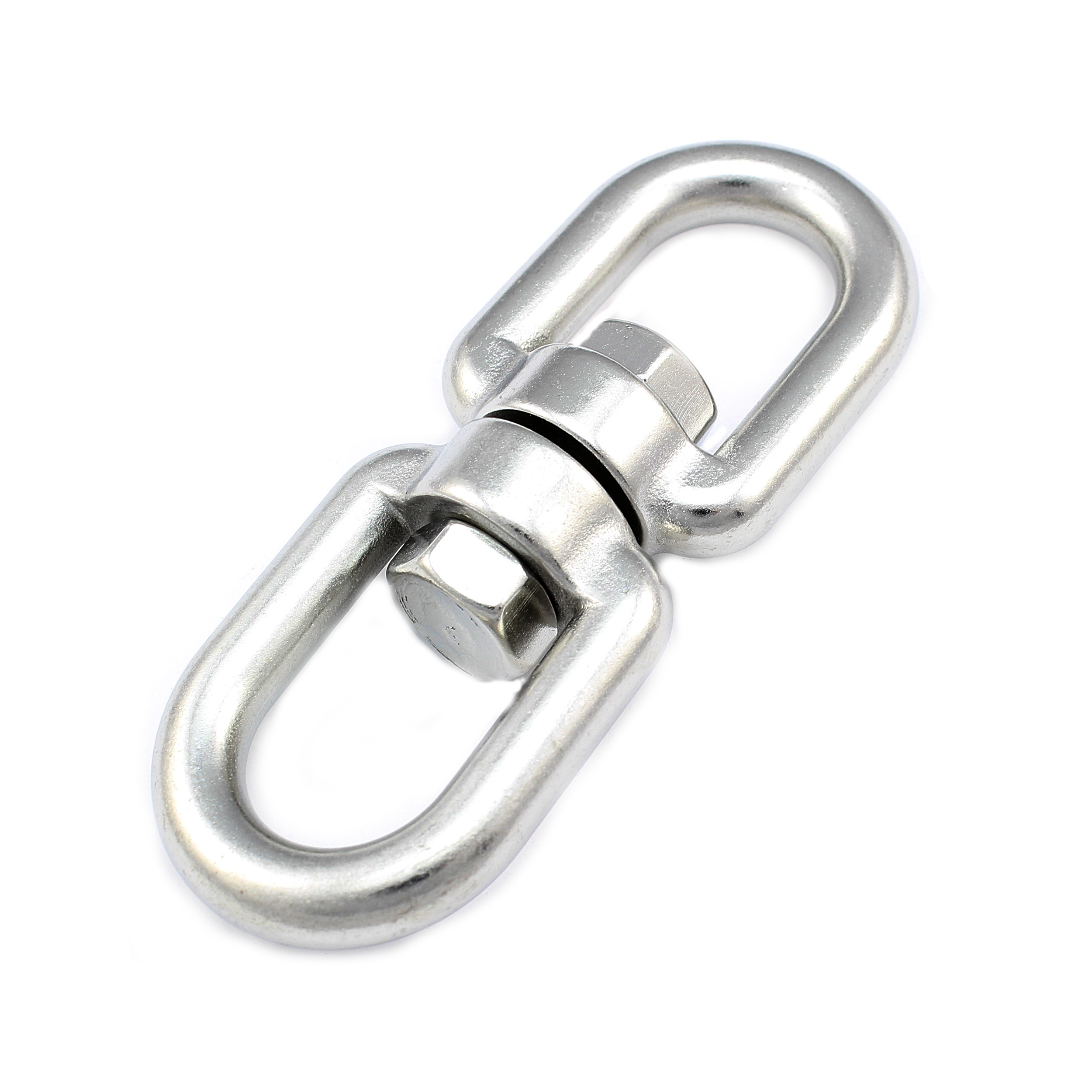 Wirbelschäkel Bolzen 6mm Ankerwirbel Auge - Auge V4A Edelstahl Anker