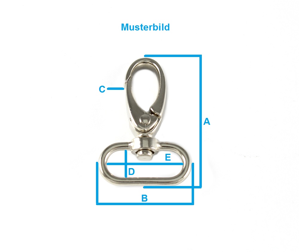 25 Karabiner aus Kunststoff 50 x 20mm Gurtbreite 16mm Schnapphaken Haken