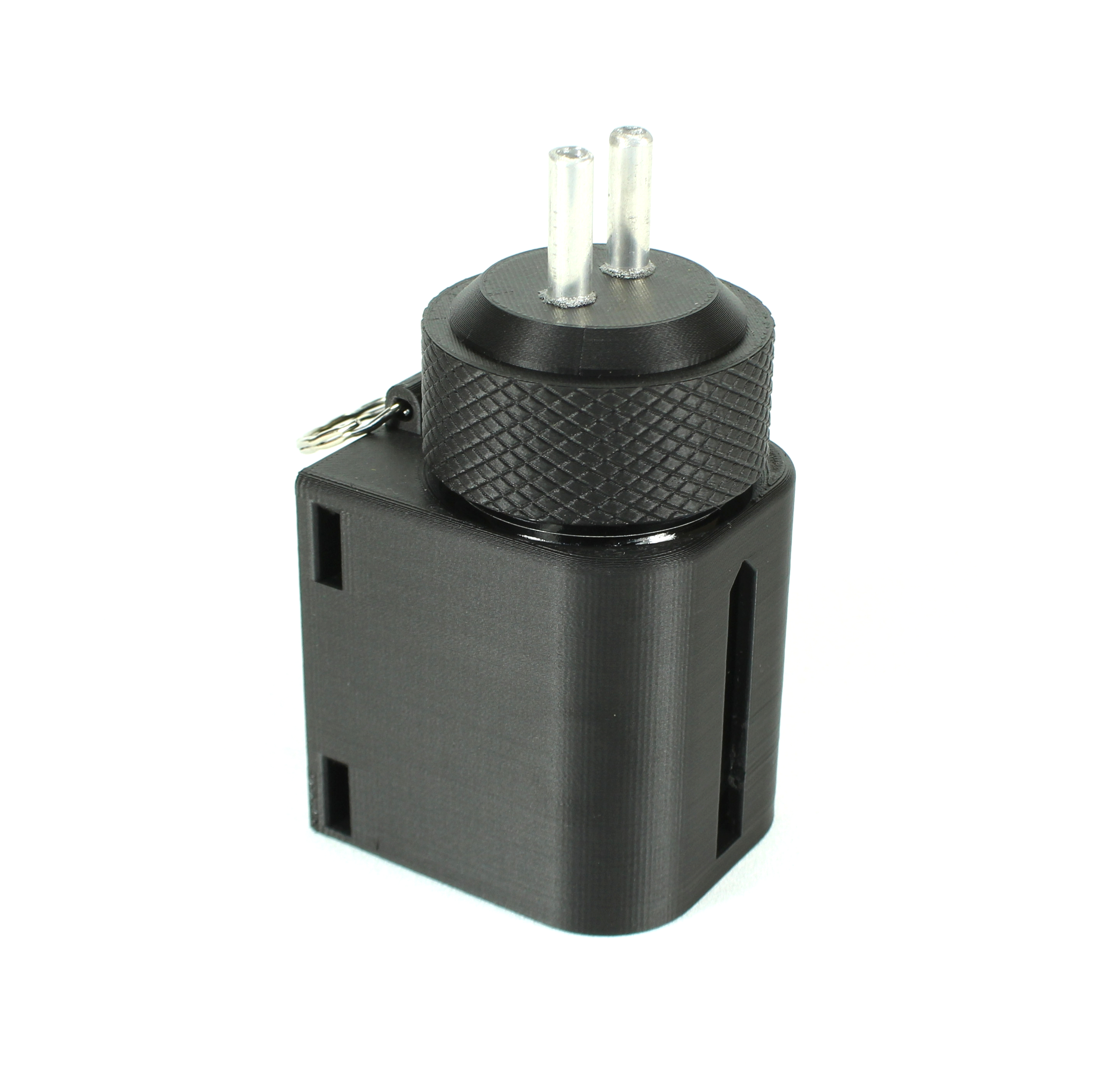 50 ml Aroma-Flasche mit Halter 2 x 6mm Schlauchanschluss Gasmasken DIY Aroma Anlage Gasmaske