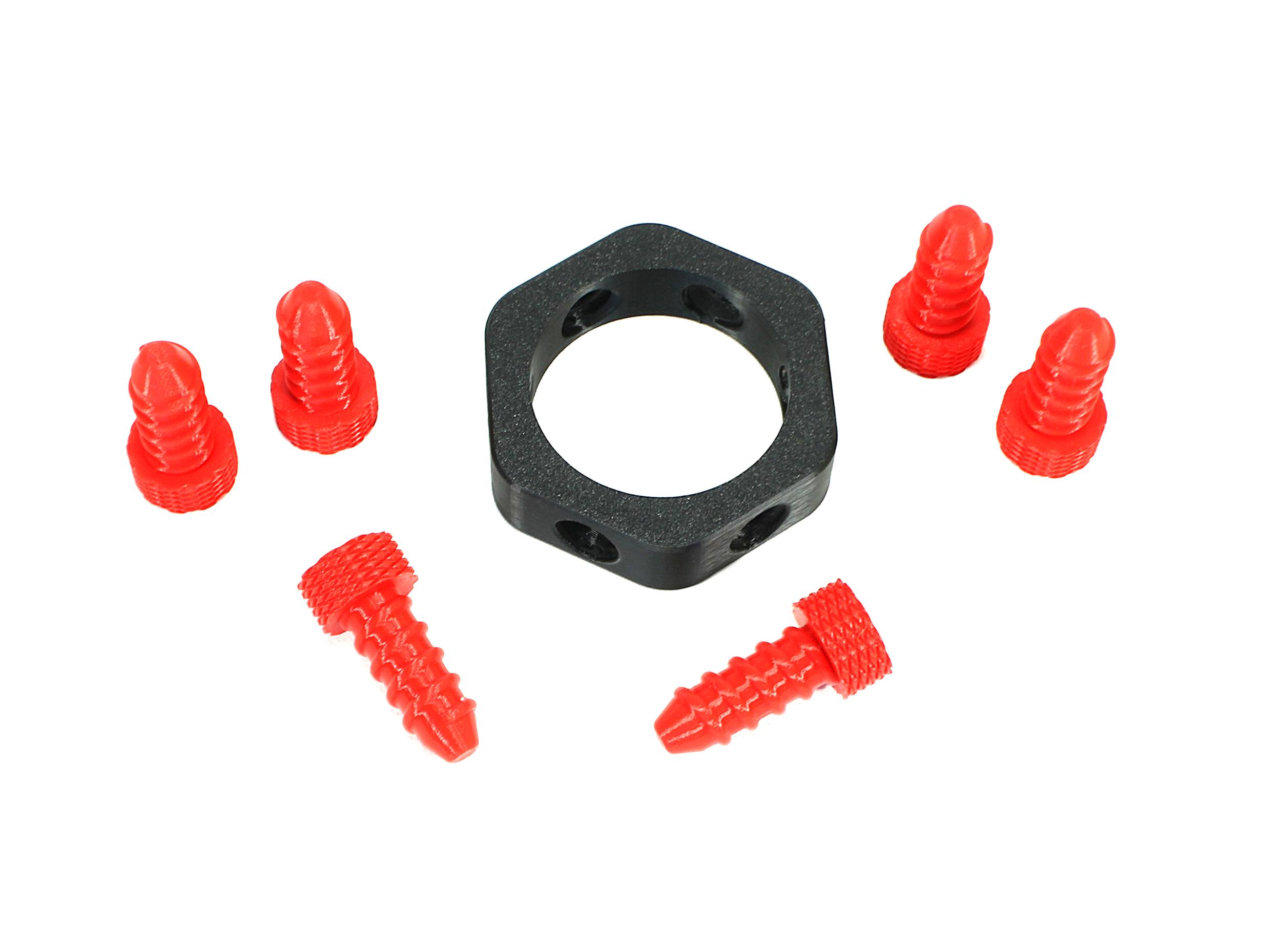 Hexagon Quetschring 12–53mm mit 6 Schrauben – Einstellbarer Anpressdruck