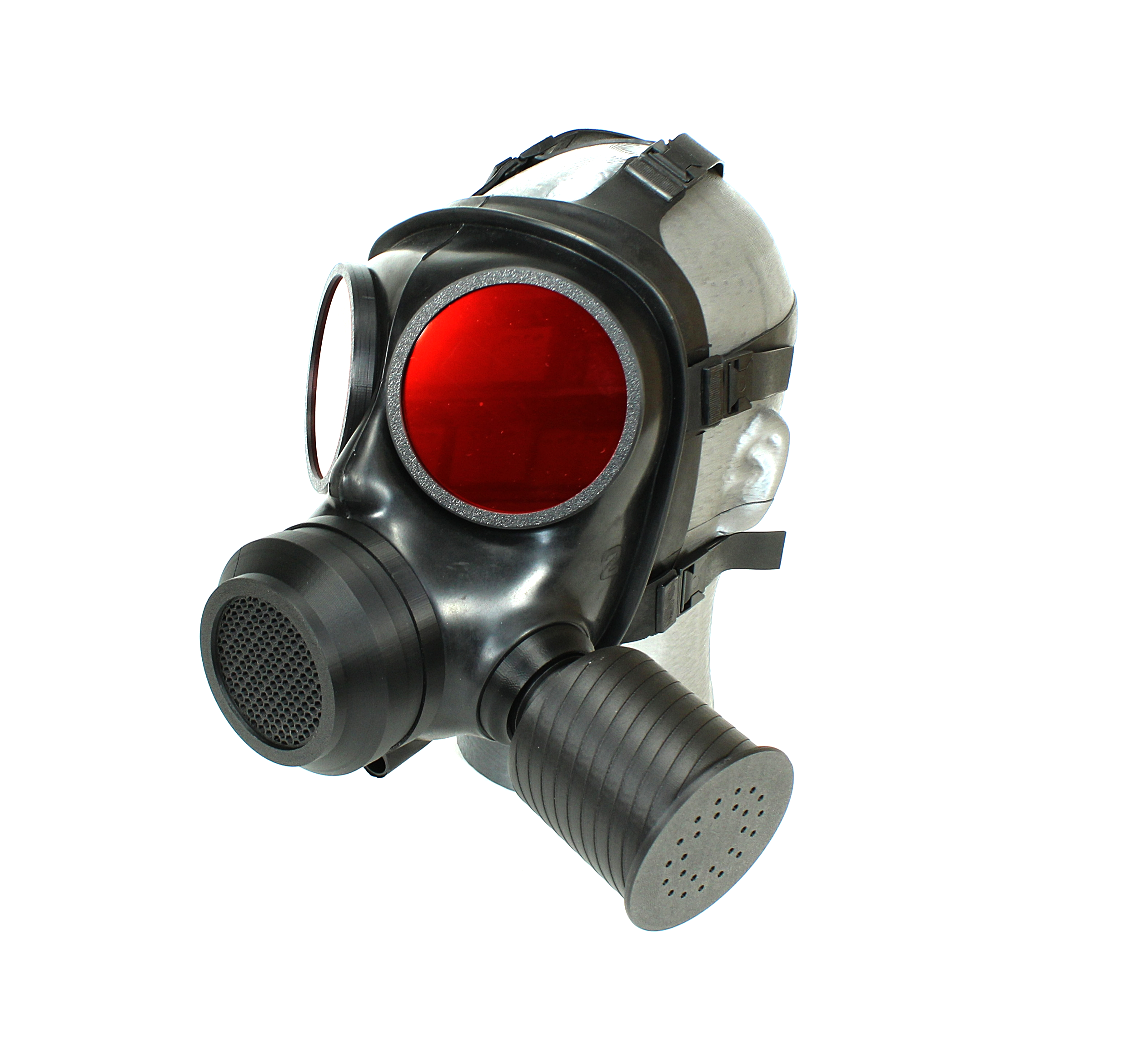 S10 Gasmasken-Upgrade-Kit „Söldner / Endzeit“ mit RD40-Adapter & roten Linsen und Filter
