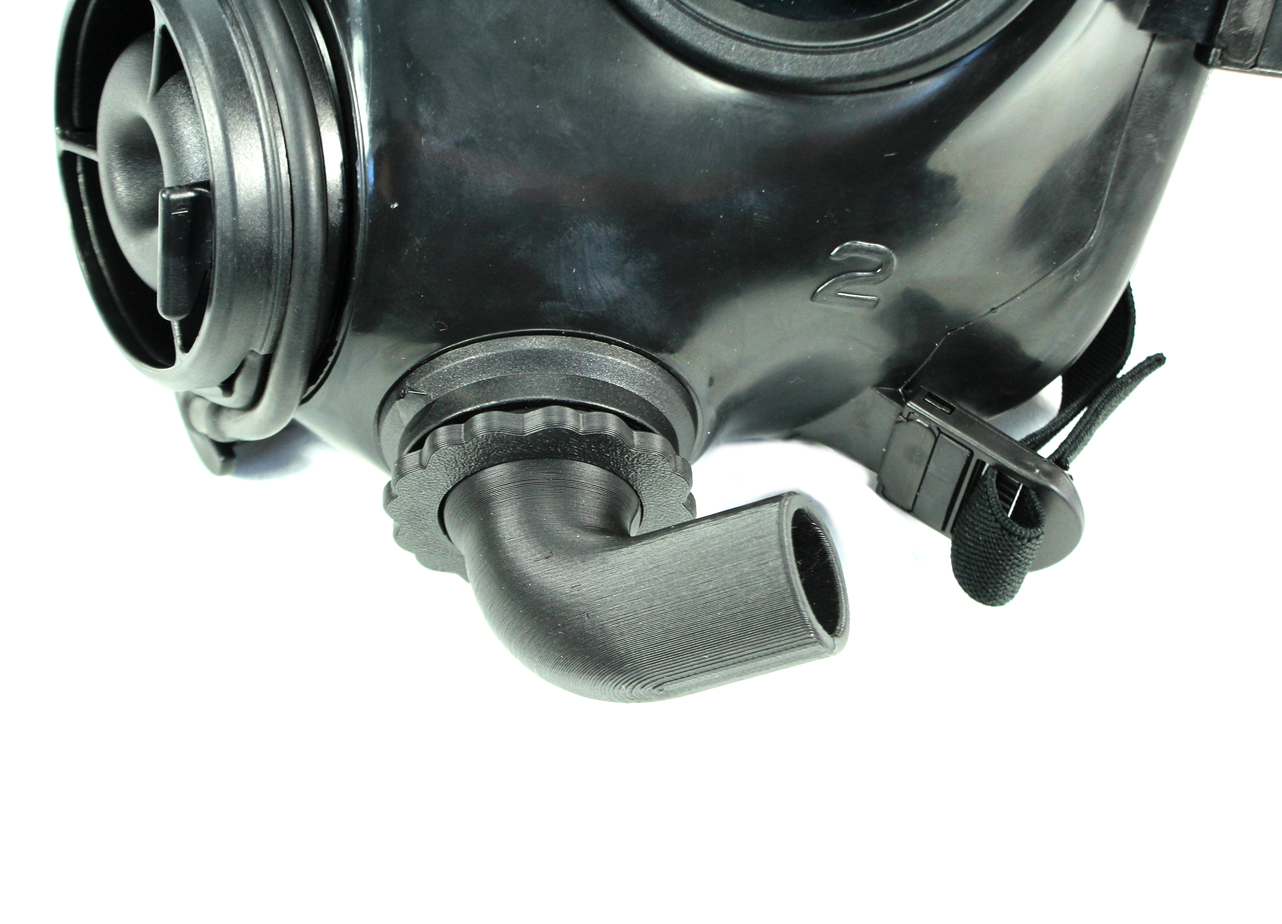 Winkel freidrehend RD40 auf 25mm Schlauch Gasmaske FM12 FMJ08 GP5 S10 OM-90 Maske Gasmask 