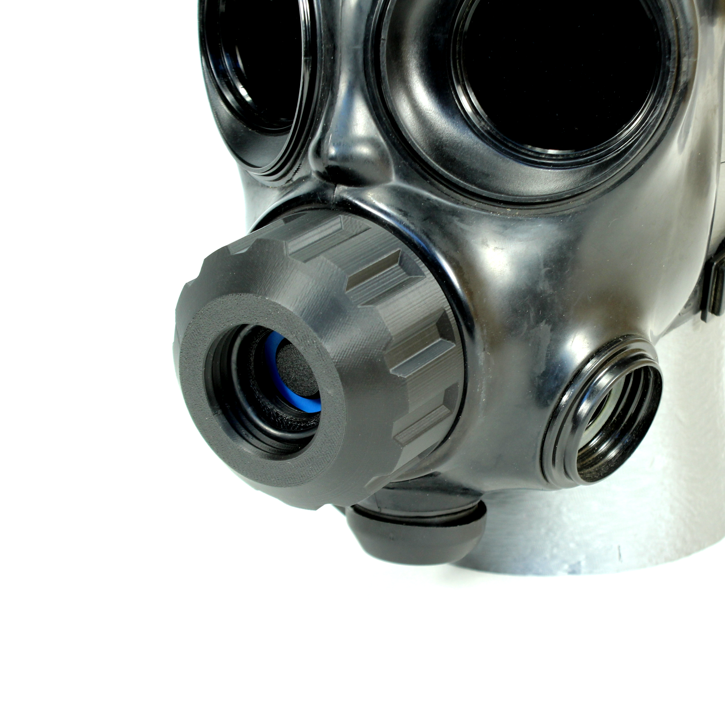 OM-90, CM-7, CM-7M Gasmasken Adapter RD40 mit Schraubkappe und Ausatemventil Gasmaske Gasmask