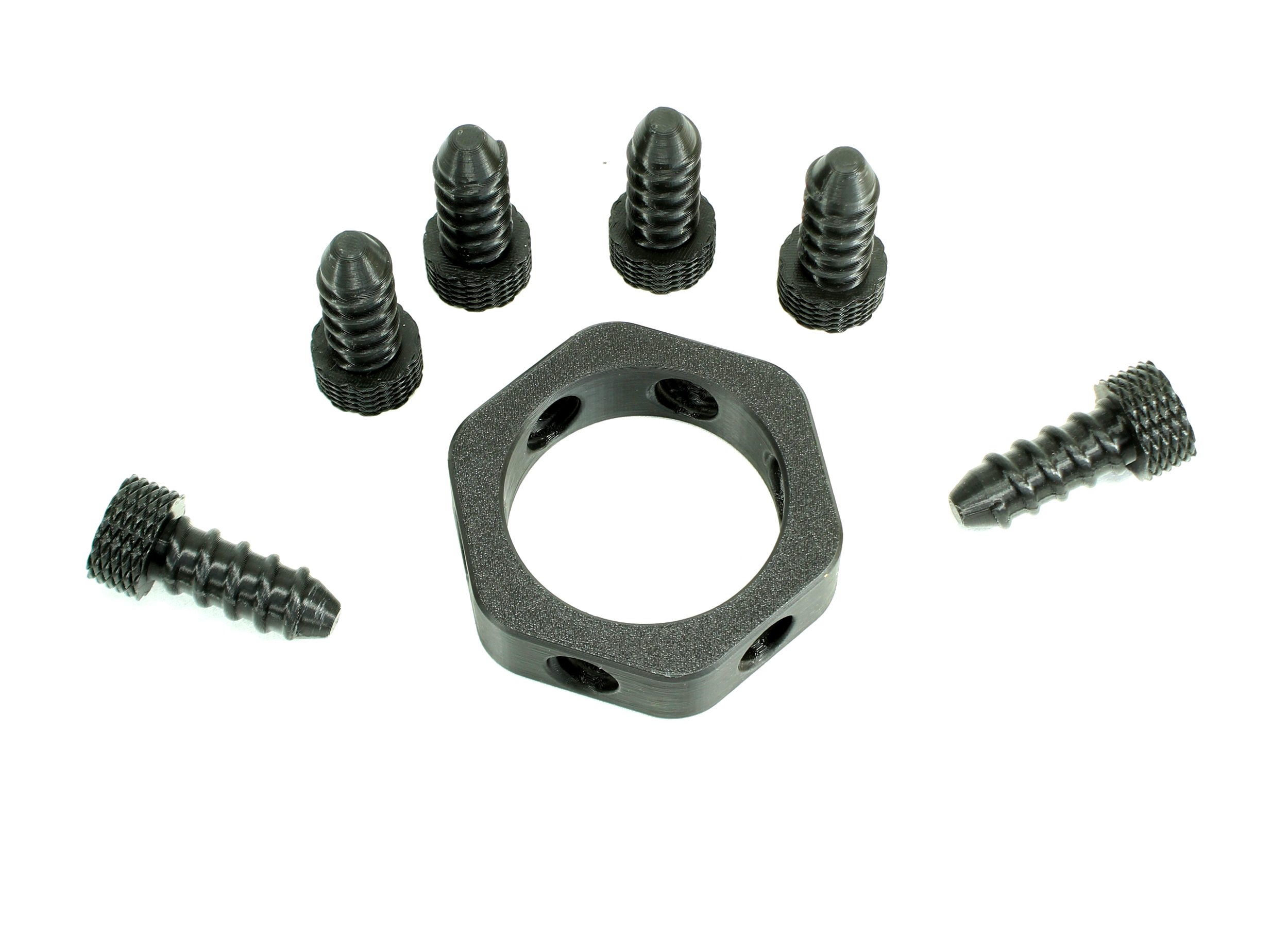 Hexagon Quetschring 12–53mm mit 6 Schrauben – Einstellbarer Anpressdruck