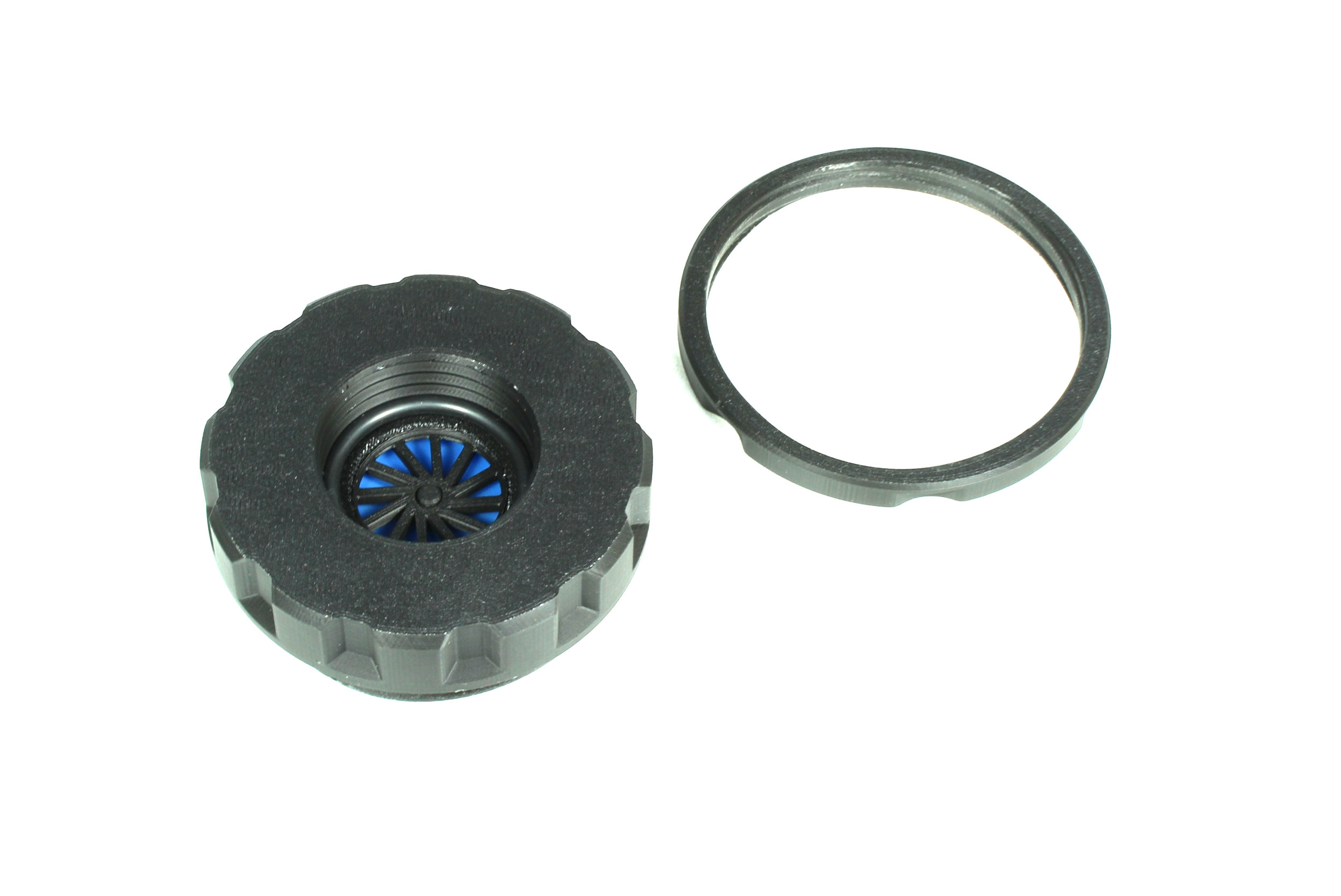 S10 Gasmasken Frontadapter auf RD40 mit Ausatemventil Gasmaske