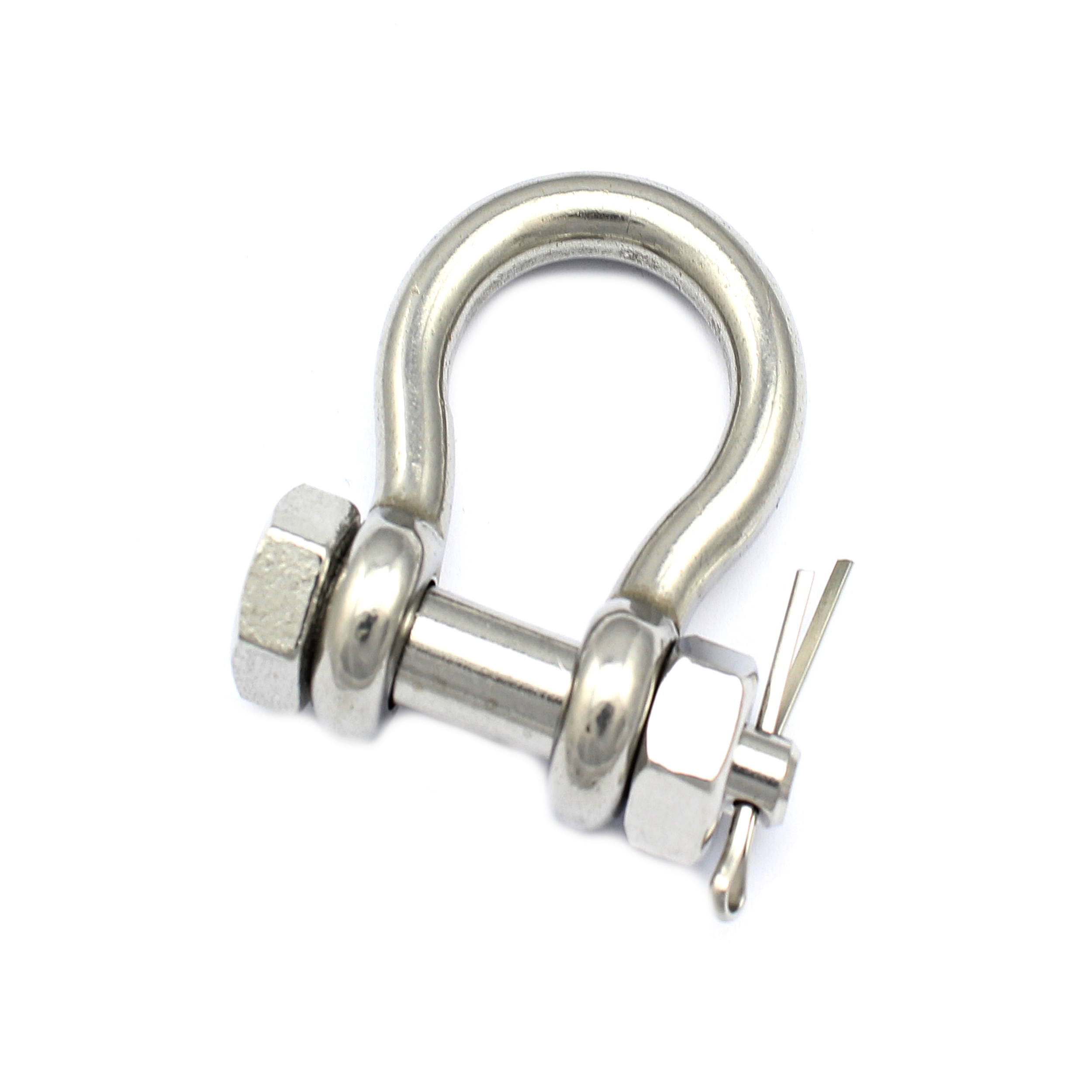 Schäkel 9,5mm mit Sicherungsbolzen WLL1400kg Edelstahl Verbinder Schaekel
