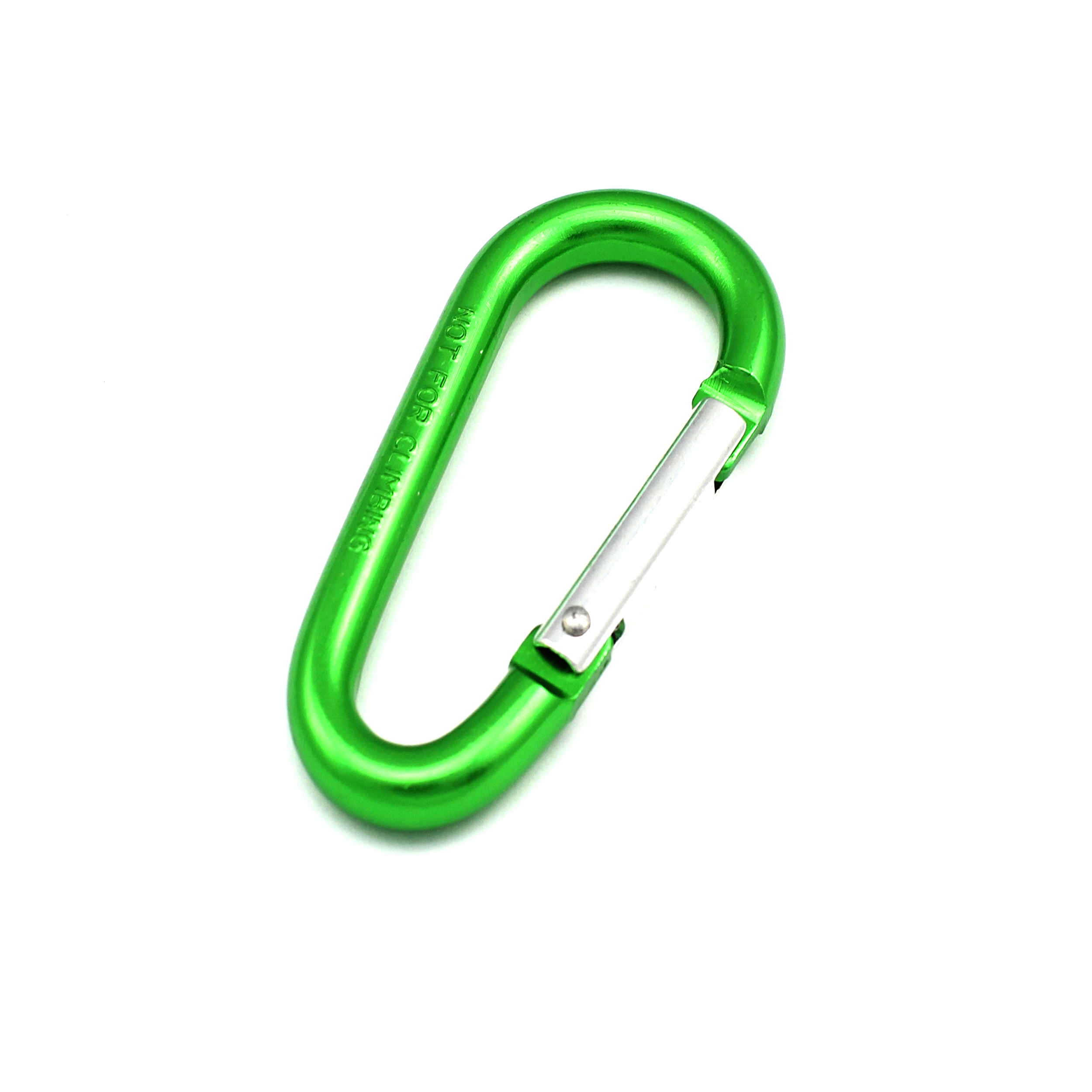 10 Alu- Karabinerhaken 80 x 8mm Grün Karabiner Feuerwehrkarabiner