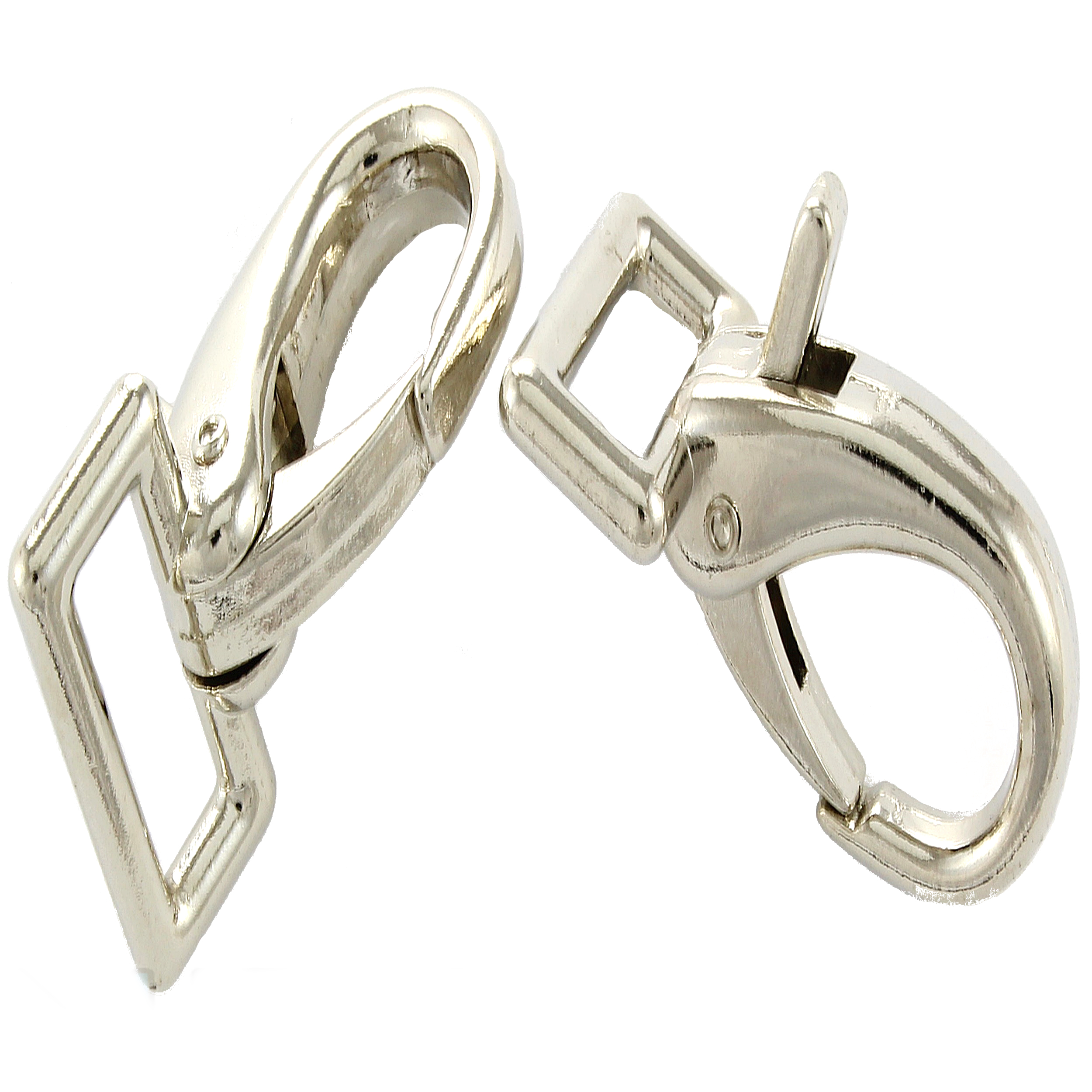 10 Schnappkarabiner Vernickelt 56 x 33mm Gurtbreite: 23mm Karabinerhaken