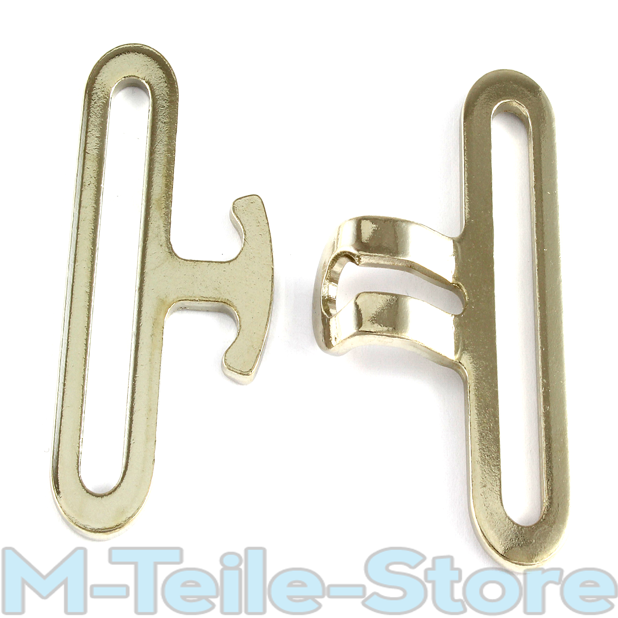 4er Pack Gurtschließe 50mm Haken /Öse- Schieber Vernickelt