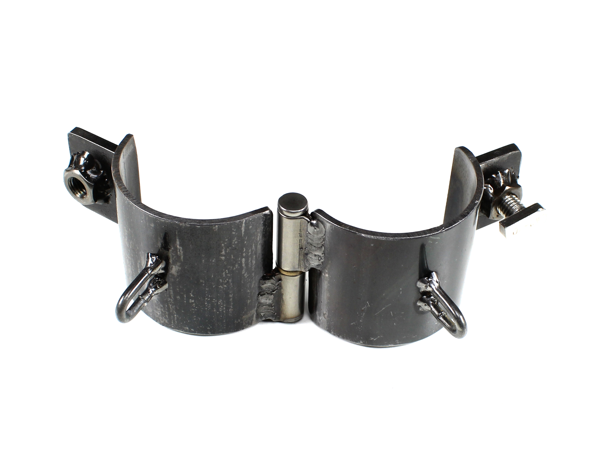 2er Set Eisenfesseln 71mm mit Kette Handfessel BDSM SM Fußfessel Fessel Mittelalter Bondage